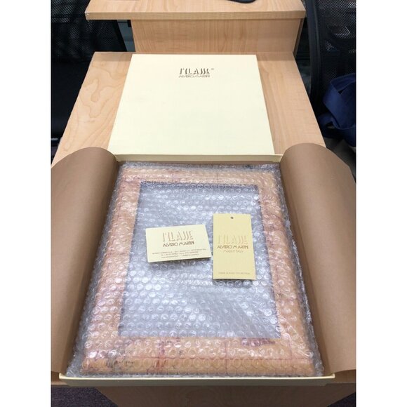 Leather Photo Frame - 8 x 10 -ALVIERO MARTINI 1A CLASSE Geo -NWB - Picture 6 of 11